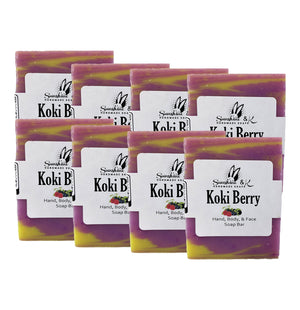 Koki Berries Soap Bar - Non-drying, Long Lasting, Body & Hand, 5 oz | Sunshine & K Handmade Soaps