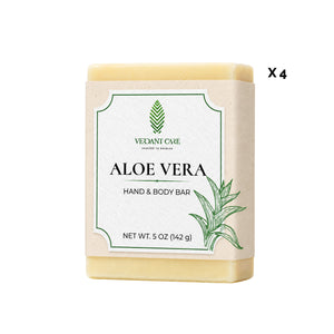 Aloe Vera Soap Bar - Non-drying, Long Lasting, Body & Hand, 5 oz | Sunshine & K Handmade Soaps