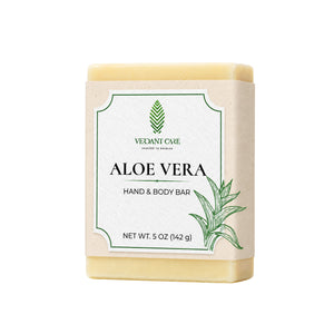 Aloe Vera Soap Bar - Non-drying, Long Lasting, Body & Hand, 5 oz | Sunshine & K Handmade Soaps