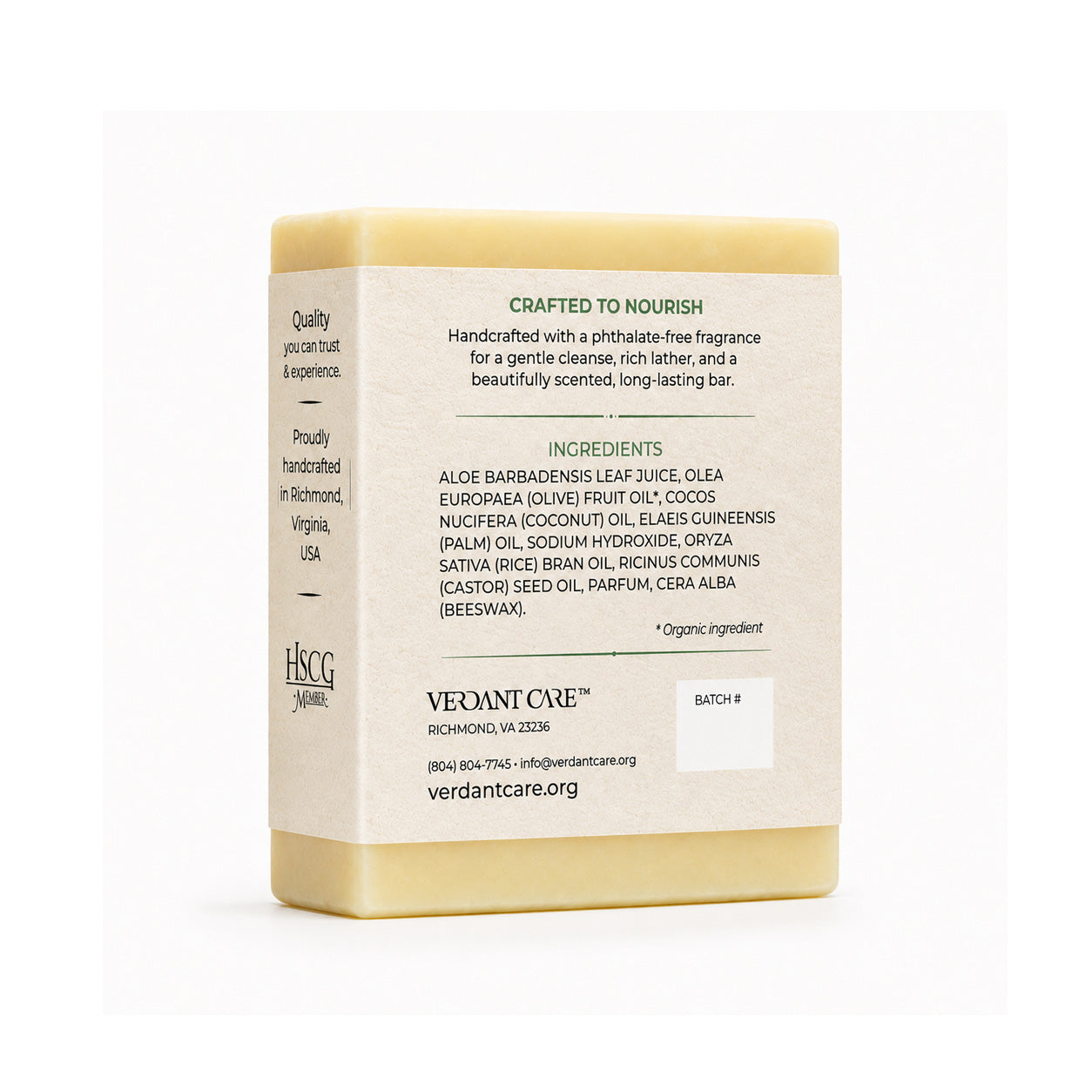 Aloe Vera Soap Bar - Non-drying, Long Lasting, Body & Hand, 5 oz | Sunshine & K Handmade Soaps