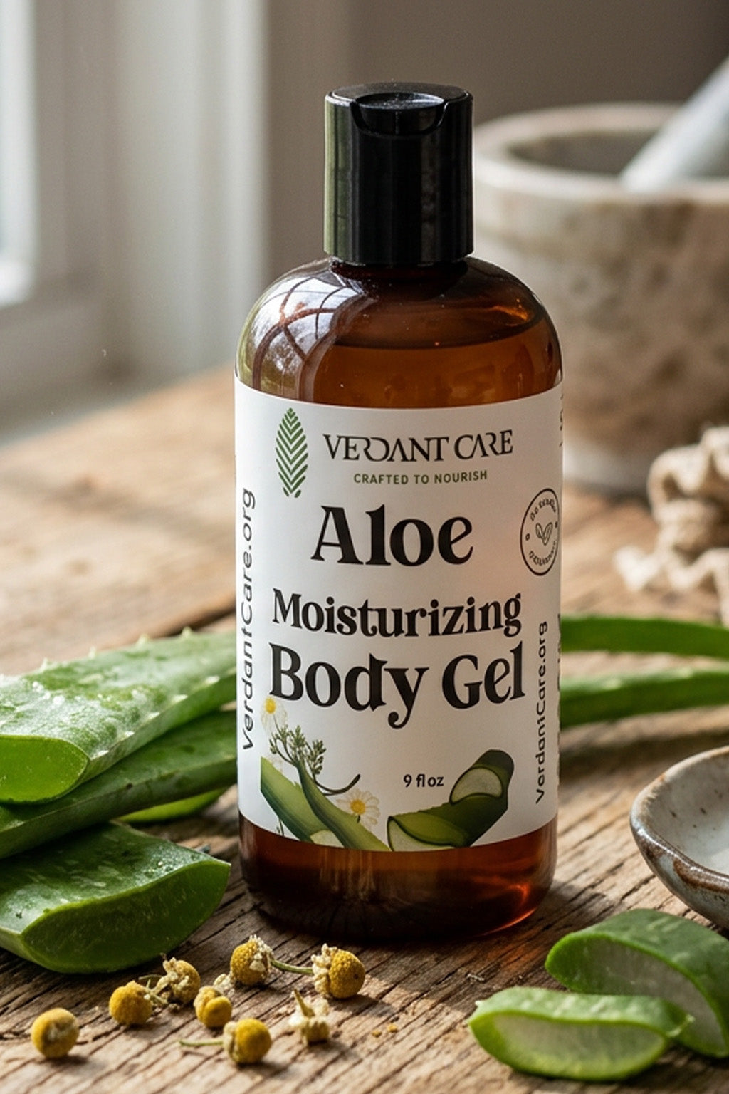 Fresh Aloe Body Gel with Squalane & Passionfruit Oil Unscented or w/Essential Oil - ~9 oz