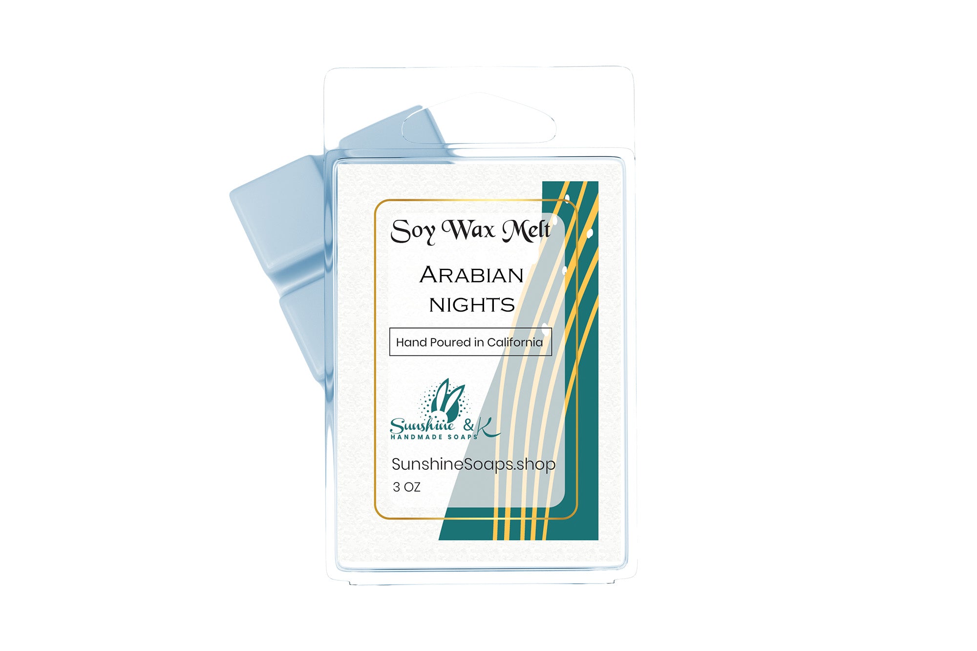 Highly-scented Vegan 100% Soy Wax Melt – American Grown Soy Wax melt – Clamshell – 3 OZ