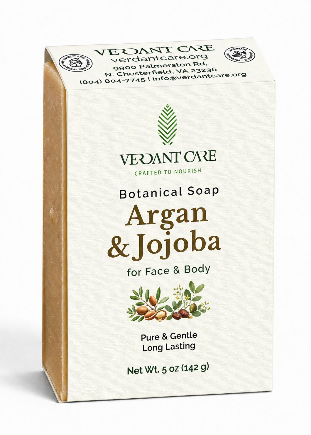 Argan Jojoba Soap Bar - 5 oz | Nourishing Natural Skincare with Essential Oils Blend