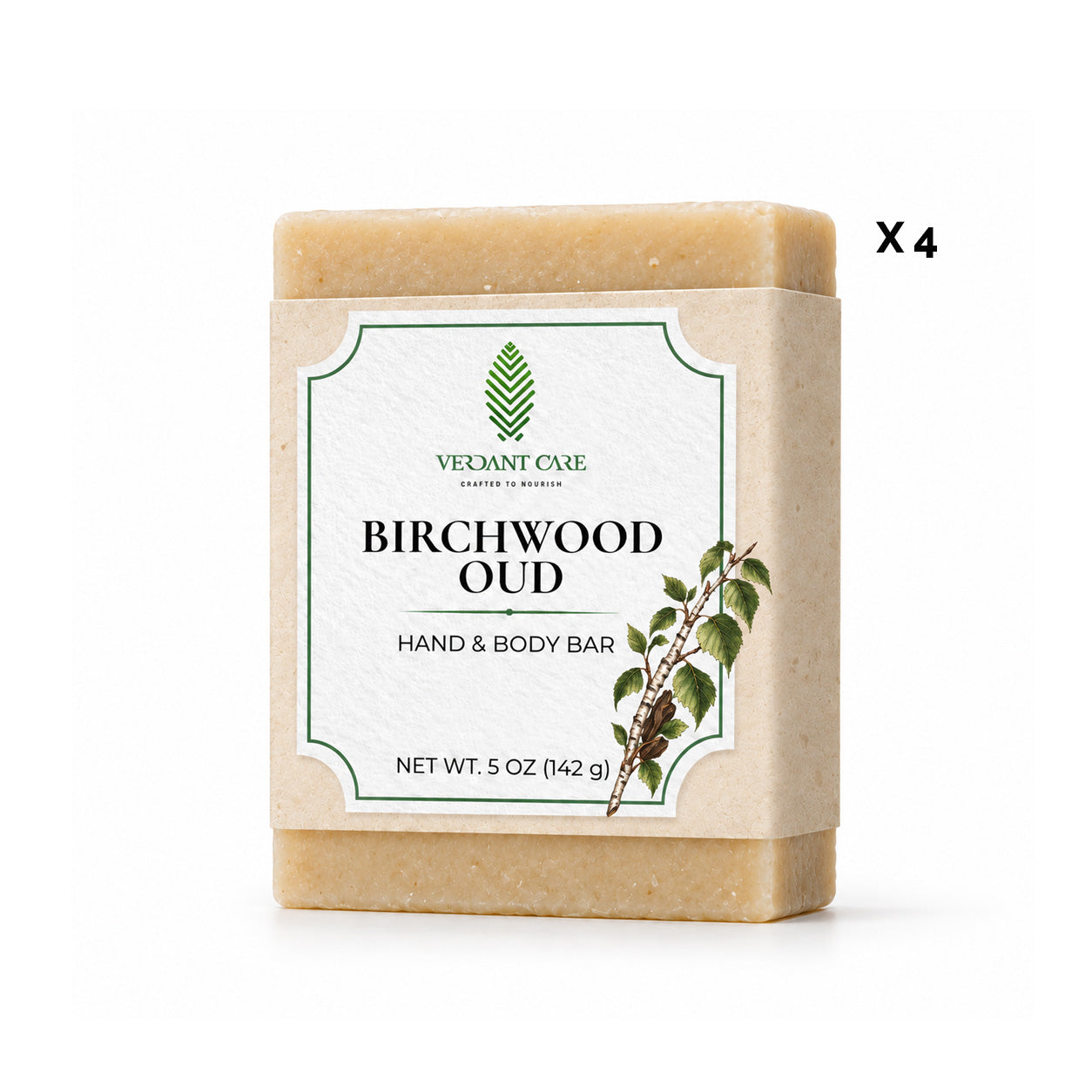 Birchwood Oud Soap Bar - Non-drying, Long Lasting, Body & Hand, 5 oz | Sunshine & K Handmade Soaps