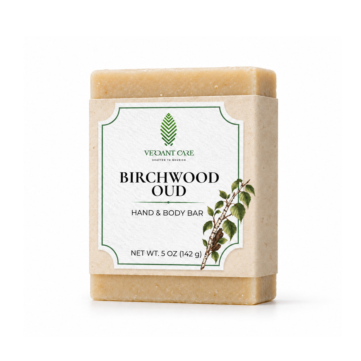 Birchwood Oud Soap Bar - Non-drying, Long Lasting, Body & Hand, 5 oz | Sunshine & K Handmade Soaps