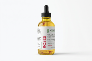 Botanical Body Oil | Lightweight Nourishing Oil with Organic Holden Jojoba: Jasmine, Lavender, or Roses Essential Oil - 4 OZ glass dropper