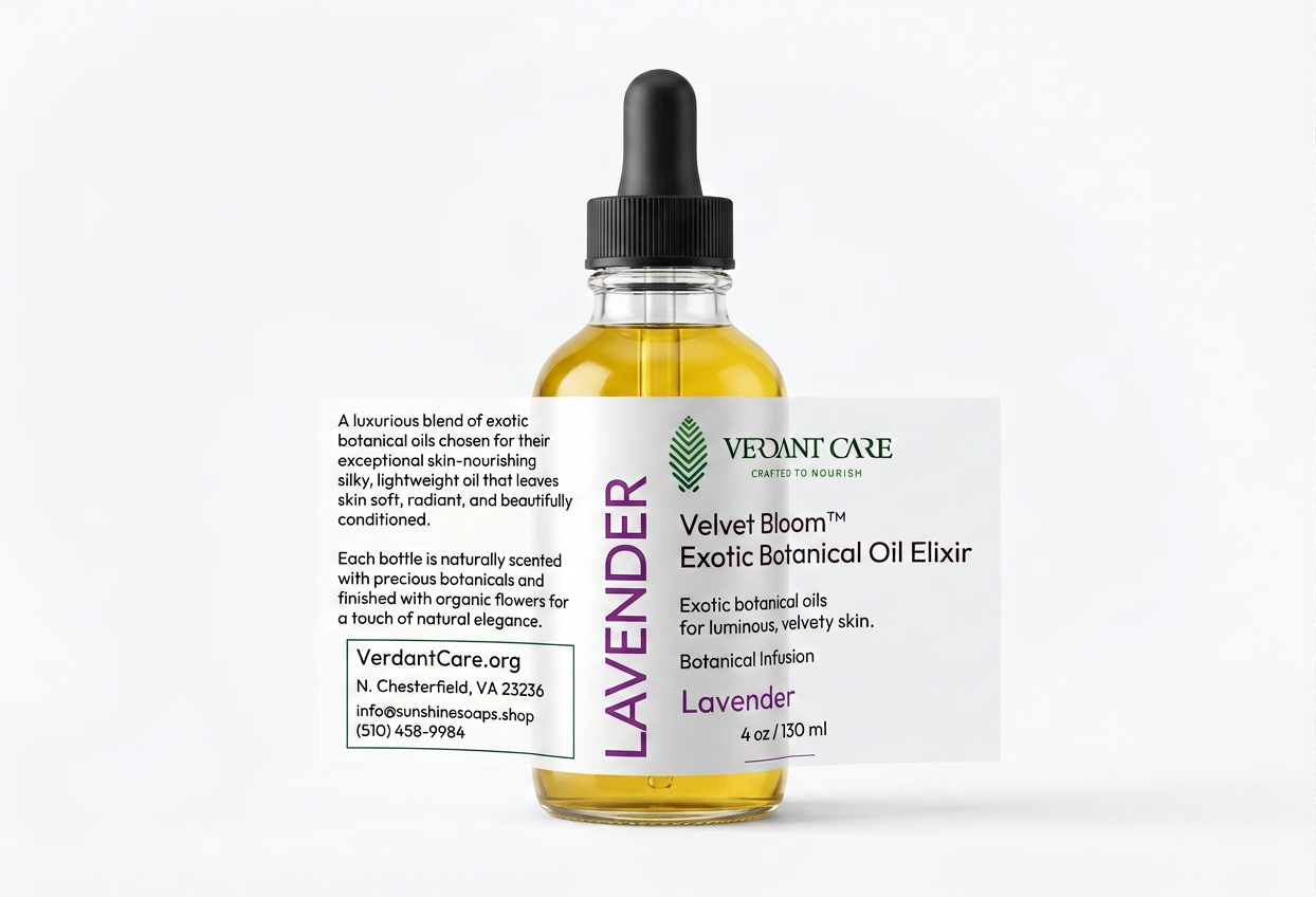 Botanical Body Oil | Lightweight Nourishing Oil with Organic Holden Jojoba: Jasmine, Lavender, or Roses Essential Oil - 4 OZ glass dropper