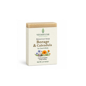 Borage & Calendula Botanical Soap - Handmade Soap for Sensitive Hands - 5.2 OZ