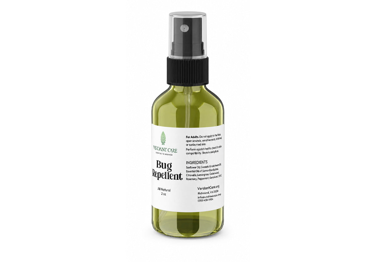 Natural Citrus & Herb Bug Repellent Spray – Non-Toxic &amp; Plant-Based 2 OZ Spray