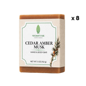 Cedar Amber Soap Bar - Non-drying, Long Lasting, Body & Hand, 5 oz | Sunshine & K Handmade Soaps
