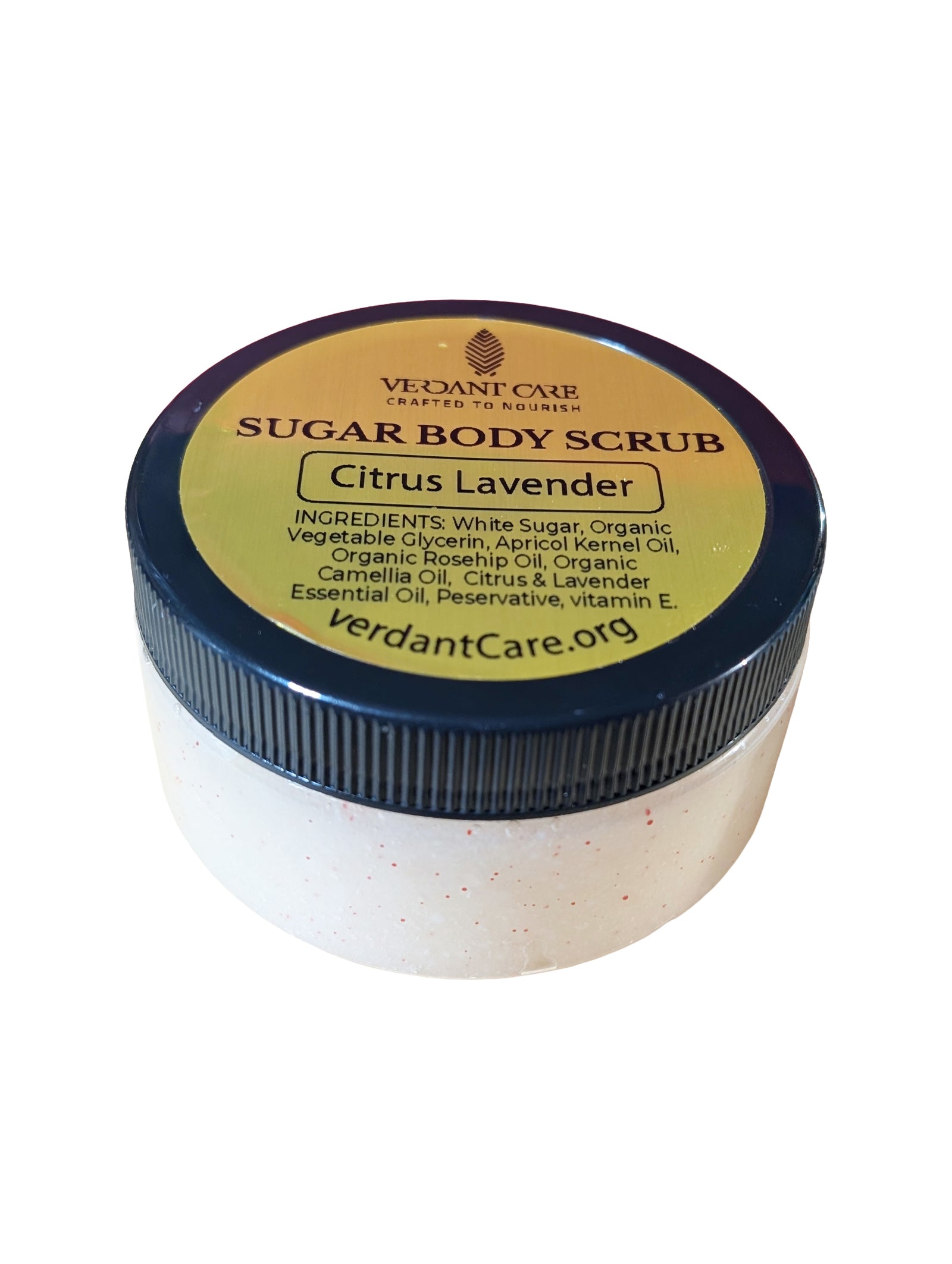 Citrus Lavender Sugar Scrub with Murumuru Butter & Rosehip Oil – Gentle Exfoliating Body Polish ~ 11 OZ