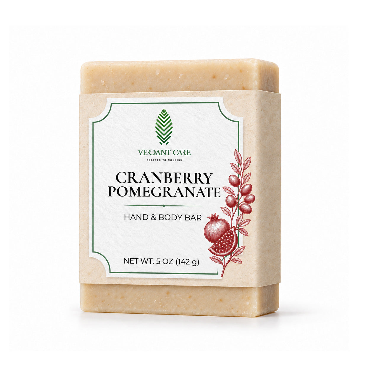 Cranberry Pomegranate Soap Bar - Non-drying, Long Lasting, Body & Hand, 5 oz | Sunshine & K Handmade Soaps