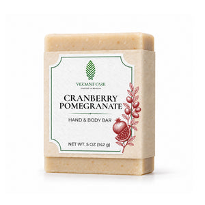 Cranberry Pomegranate Soap Bar - Non-drying, Long Lasting, Body & Hand, 5 oz | Sunshine & K Handmade Soaps