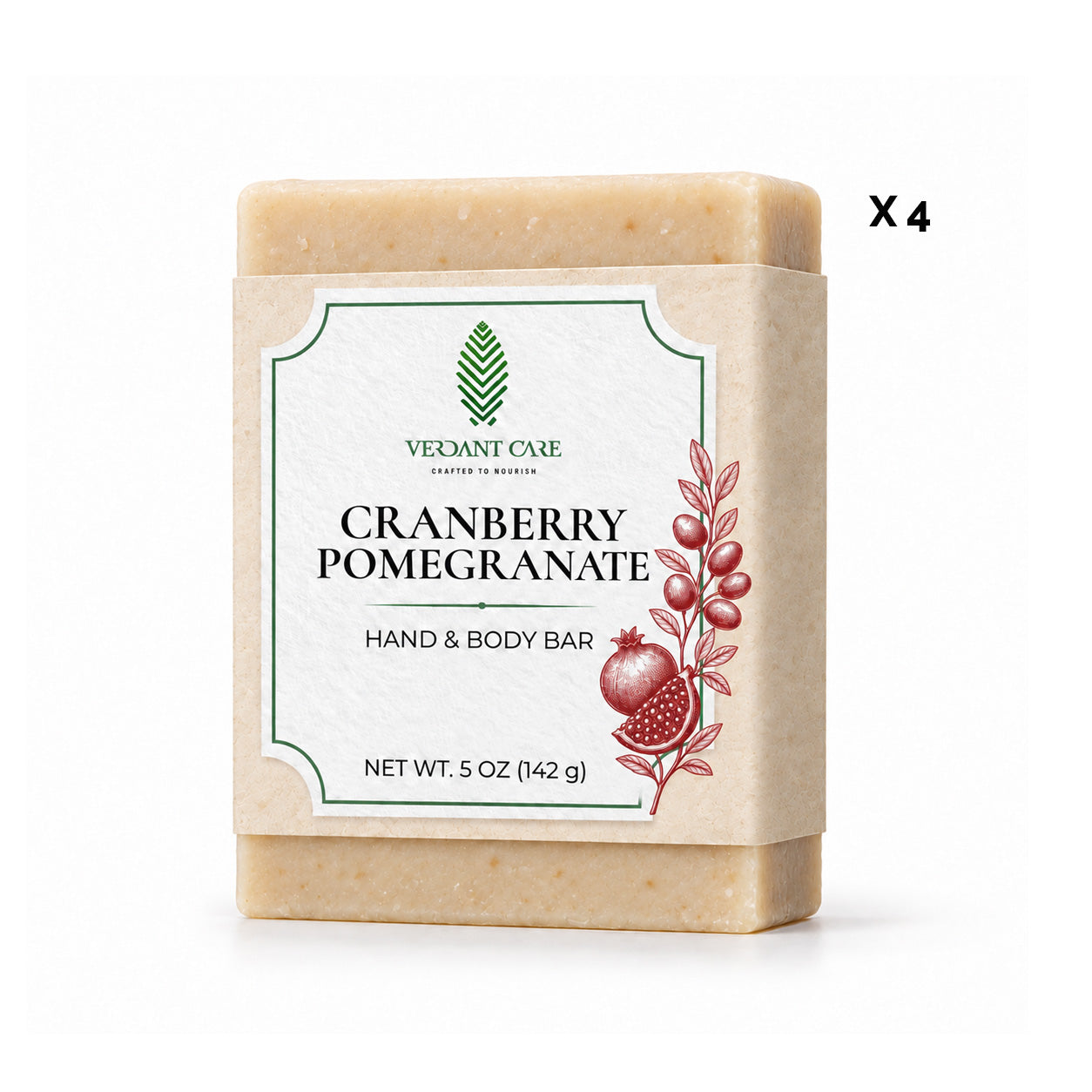 Cranberry Pomegranate Soap Bar - Non-drying, Long Lasting, Body & Hand, 5 oz | Sunshine & K Handmade Soaps