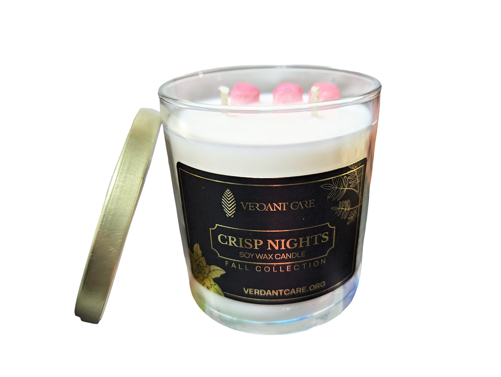 Crisp Nights Candle – 12 oz Soy Wax | Lingonberry, Spice, Citrus, Woods