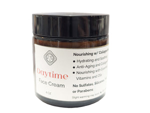 Renew & Revive Day Cream with Collagen & Peptides - Handmade Natural Cream -4 OZ