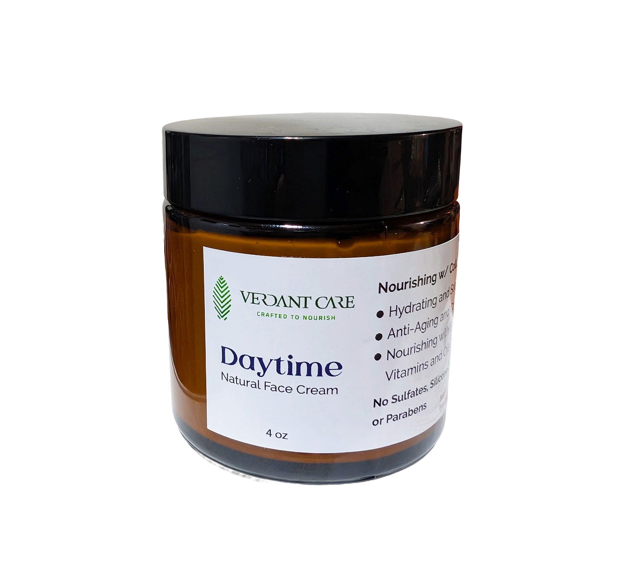 Daytime Facial Cream - Daily Renewal Cream with Botanicals + Peptides + Vitamin C Complex - Natural- Vegan4 OZ