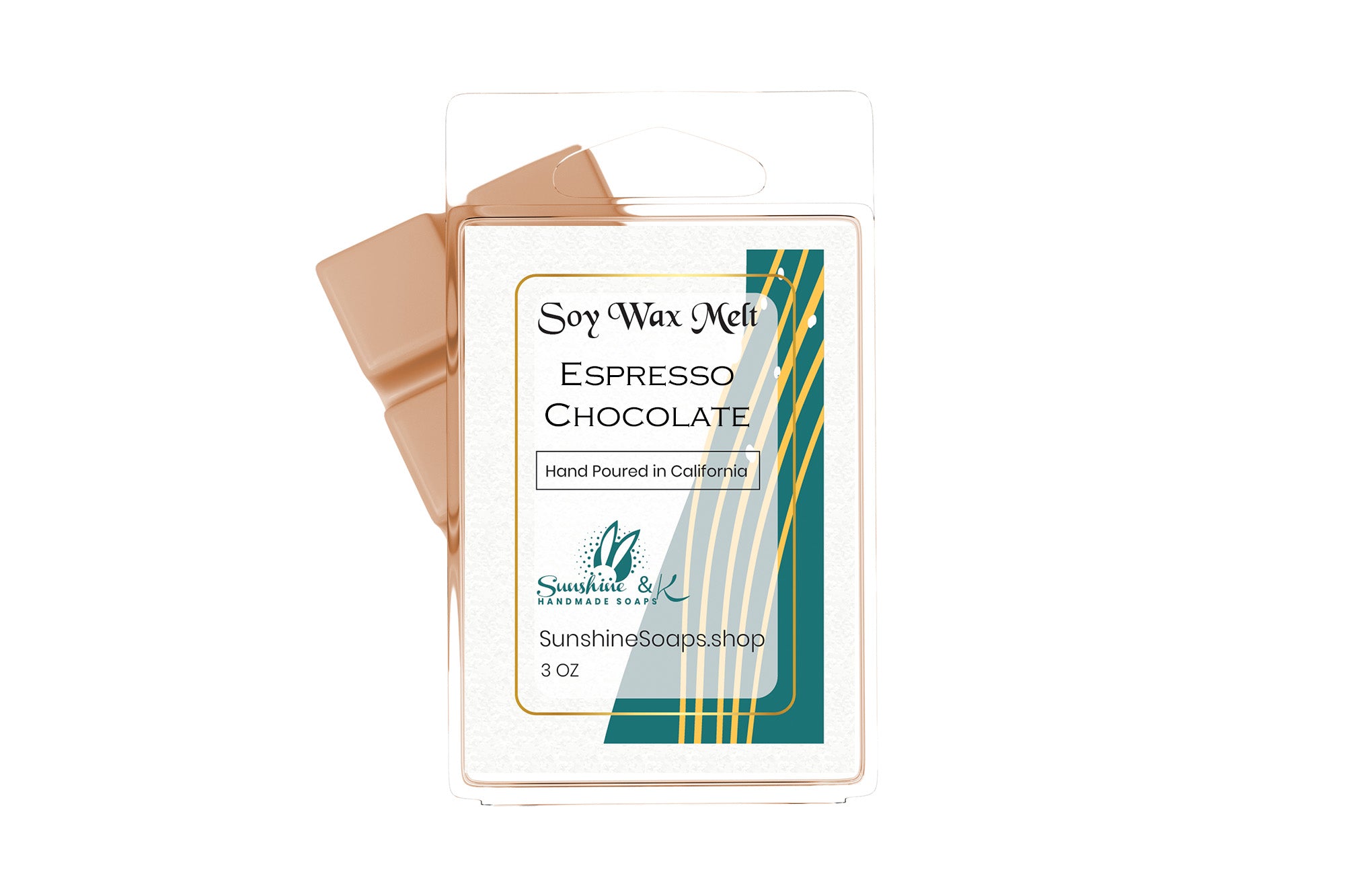 Highly-scented Vegan 100% Soy Wax Melt – American Grown Soy Wax melt – Clamshell – 3 OZ