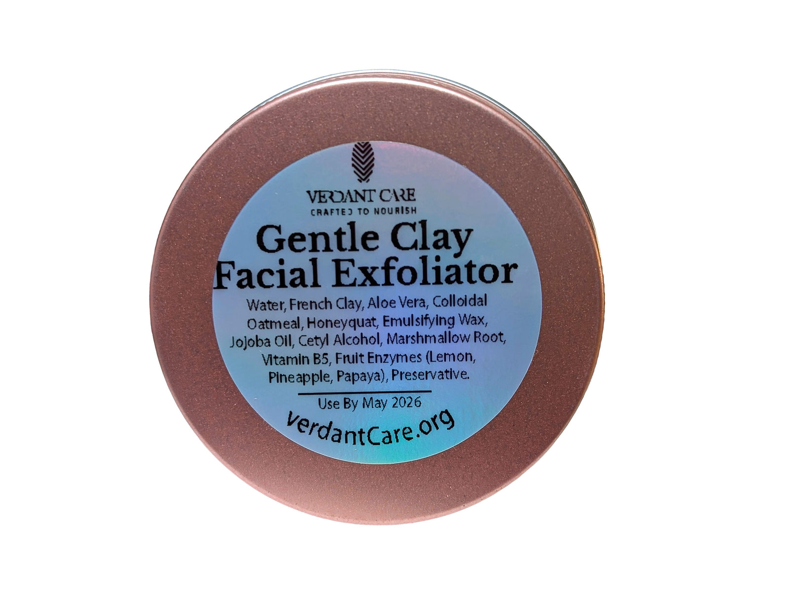 Gentle Enzyme Clay Facial Exfoliator – Soothing Fruit Enzyme & French Clay Mask - Jasmine - 3 OZ