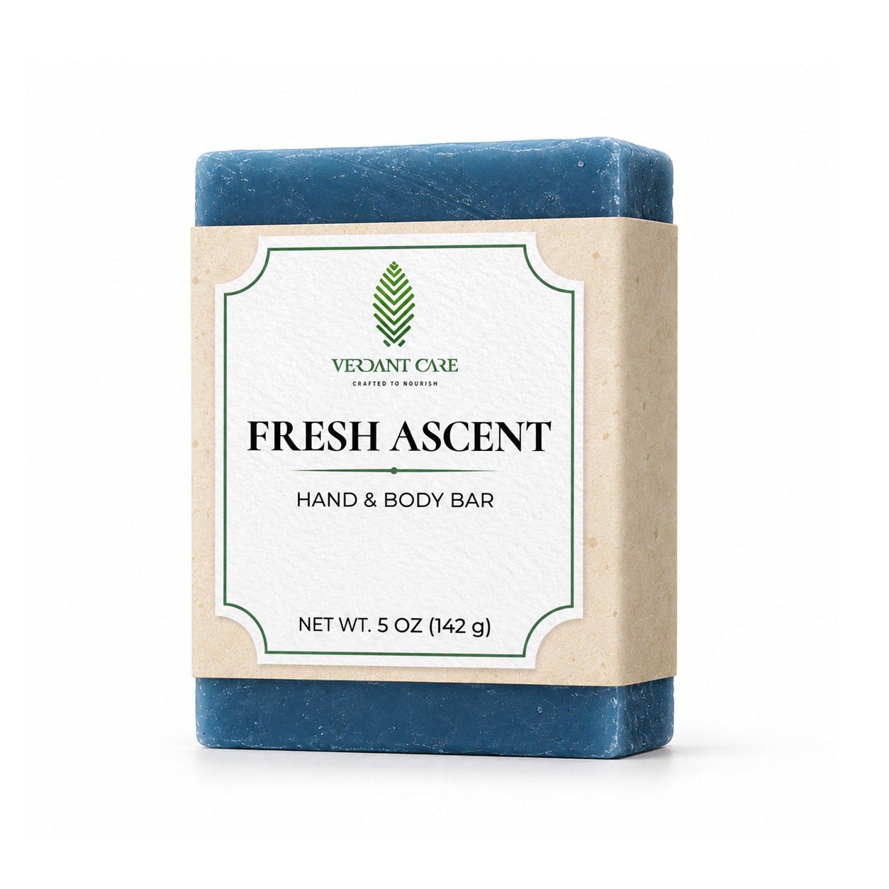 Fresh Ascent Soap Bar - Non-drying, Long Lasting, Body & Hand, 5 oz - Verdant Care