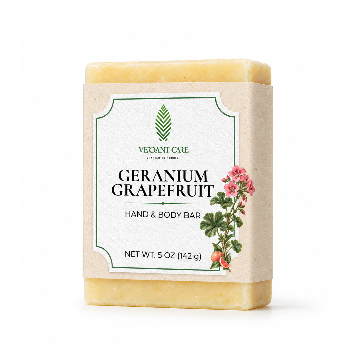Geranium Goat's Milk Soap Bar - Handmade Natural Soap –