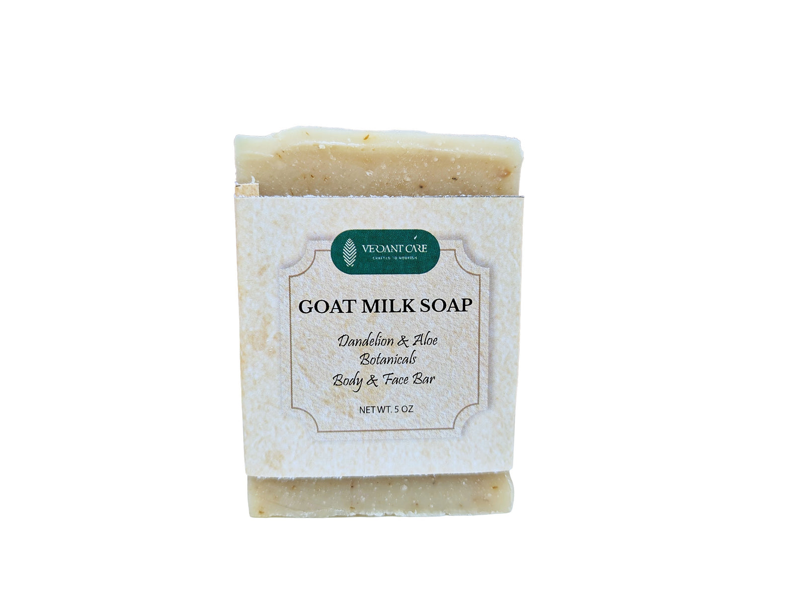 Unscented Goat's Milk Soap Bar – Natural Handmade Unscented Soap Bar Infused with Aloe and Dandelion Root - Creamy & Lathery - 5 OZ