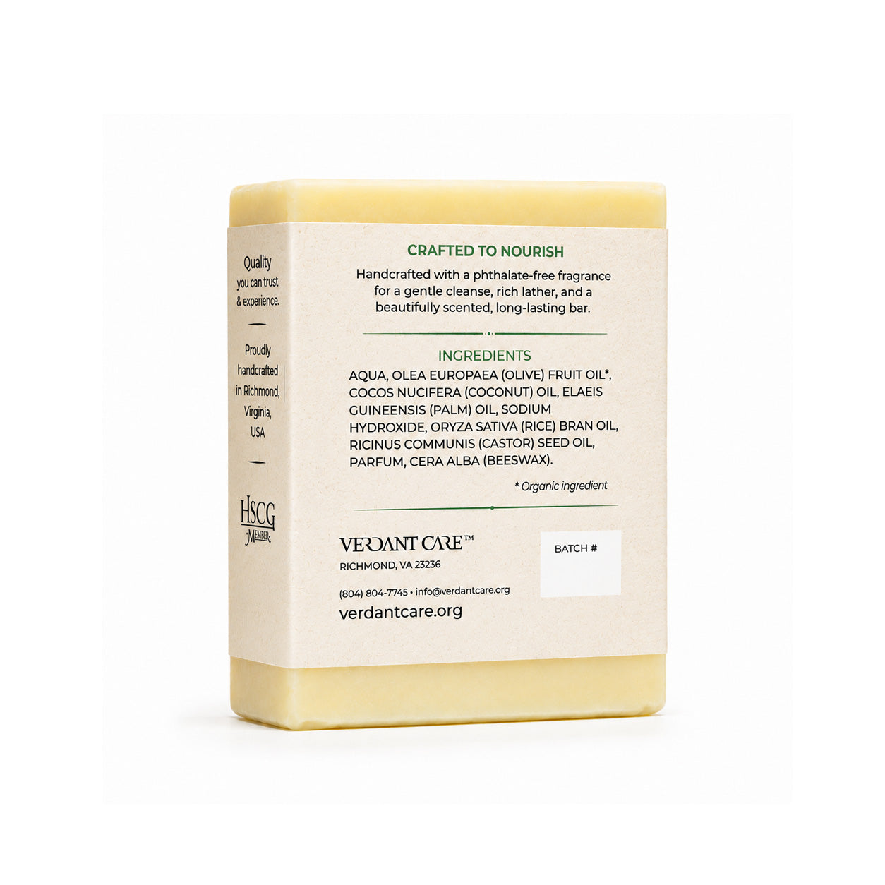 Honeysuckle Soap Bar - Non-drying, Long Lasting, Body & Hand, Vegan, 5 oz | Sunshine & K Handmade Soaps