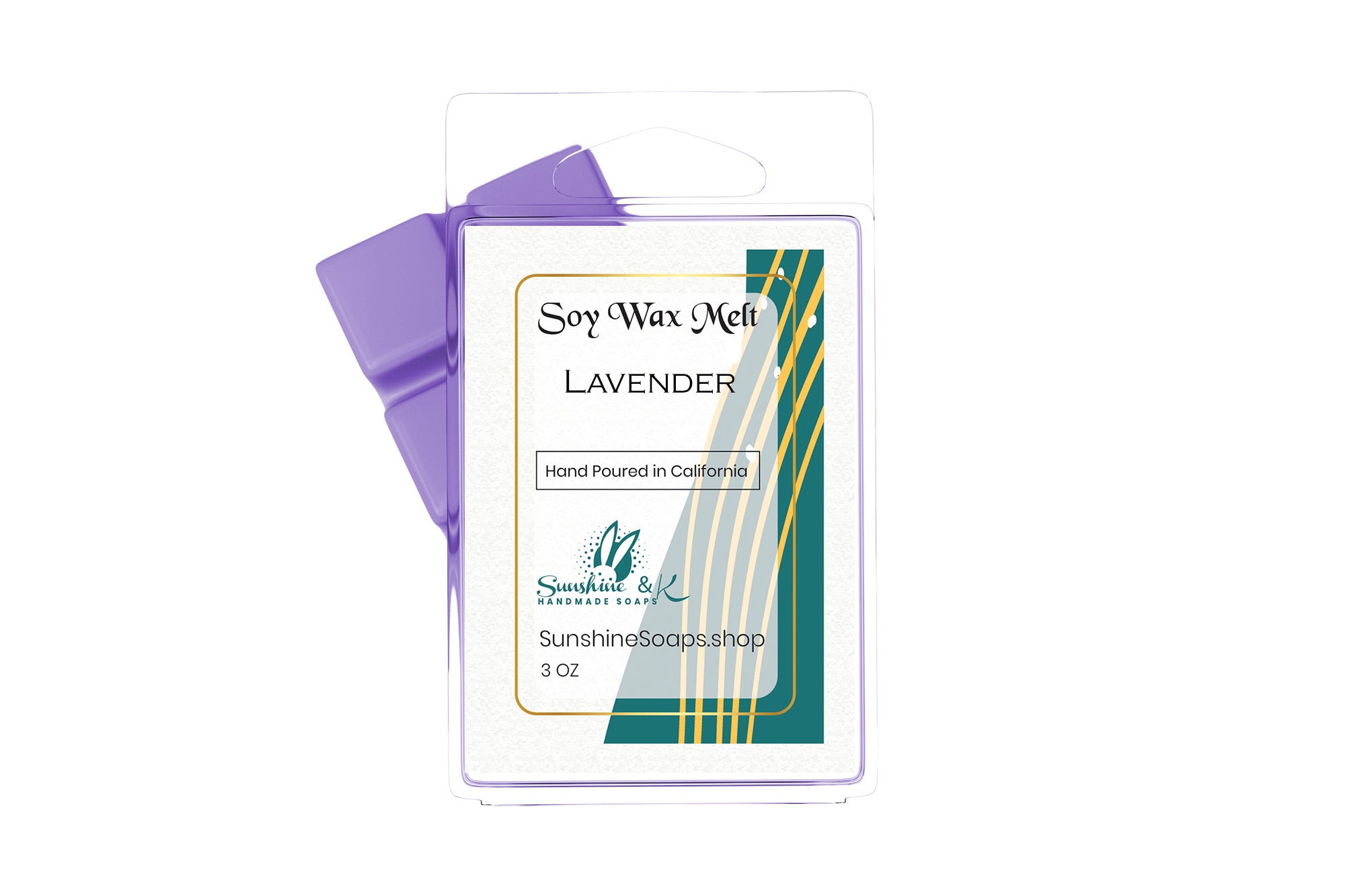 Highly-scented Vegan 100% Soy Wax Melt – American Grown Soy Wax melt – Clamshell – 3 OZ