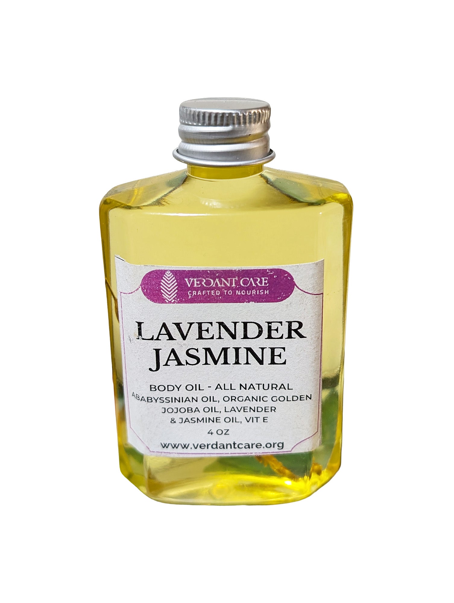 Radiant Bloom Body Oil – 4 oz | Organic Jojoba, Abyssinian Oil, Jasmine & Lavender + More Scents