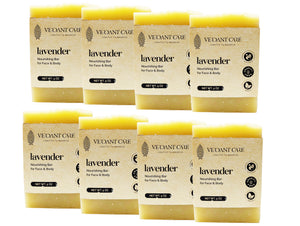 Lavender Soap Bar, Handmade Bath Soap, Moisturizing Bar Soap With Beeswax, Rice Bran Oil, & Natural Base Oils, 5 oz