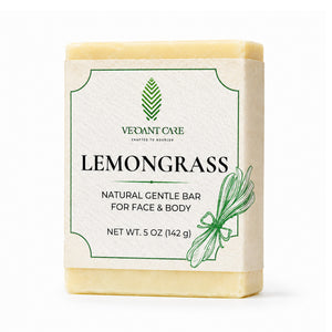 Lemongrass Soap Bar - Non-drying, Long Lasting, Natural Soap, Body, Hand, & Face, 5 oz | Sunshine & K Handmade Soaps