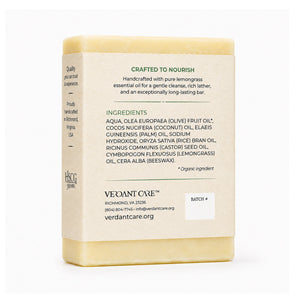 Lemongrass Soap Bar - Non-drying, Long Lasting, Natural Soap, Body, Hand, & Face, 5 oz | Sunshine & K Handmade Soaps