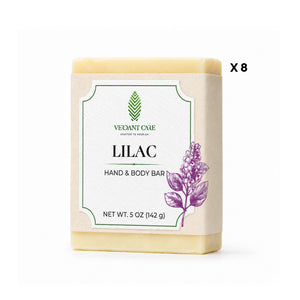 Lilac Bar Soap Bar - Handmade Soap Bar - Non-drying, Long Lasting, Body & Hand, 5 oz - no colorants