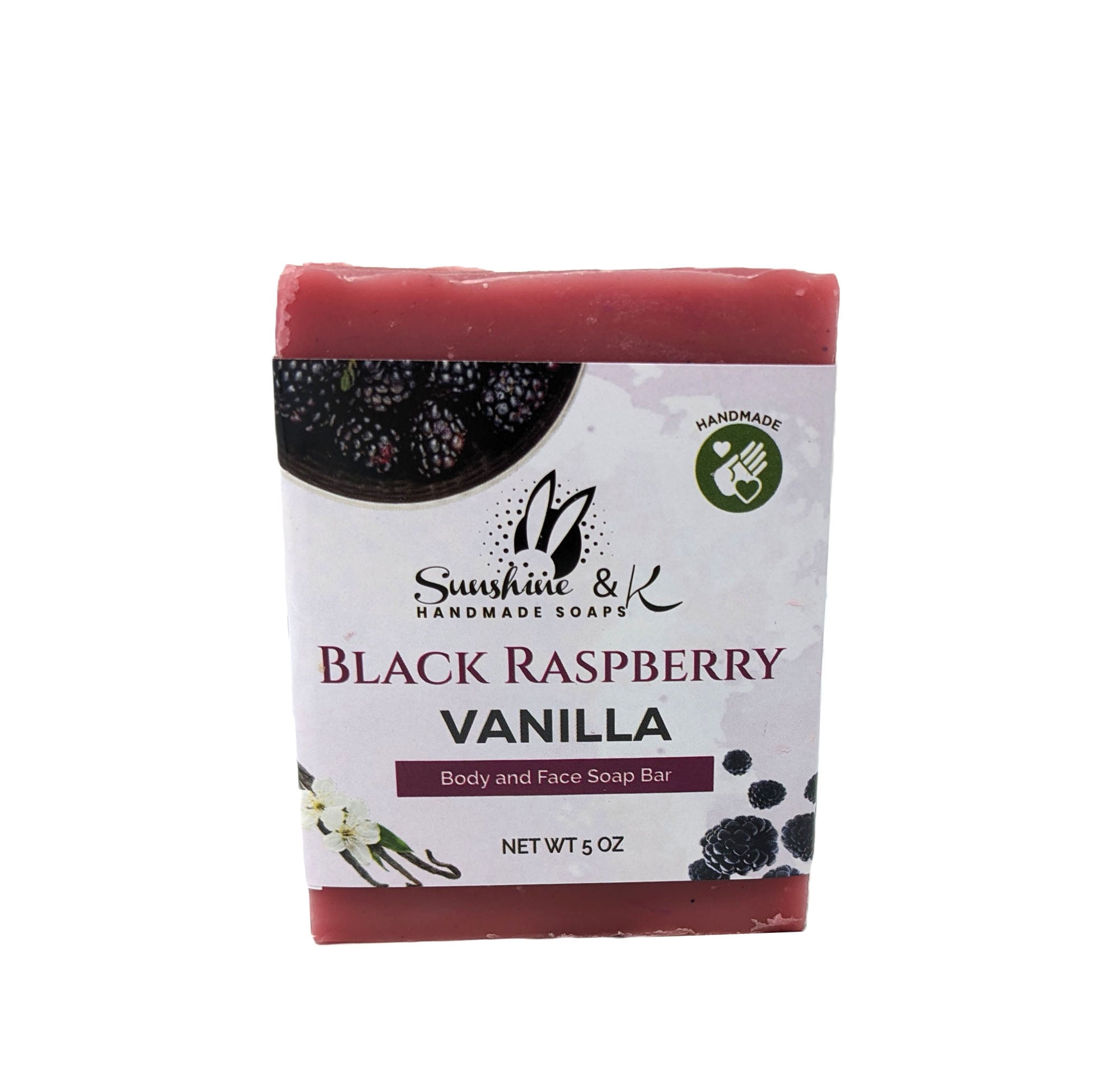 Black Raspberry Vanilla Soap Bar - Non-drying, Long Lasting, Body & Hand, Seasonal - 4.5 OZ