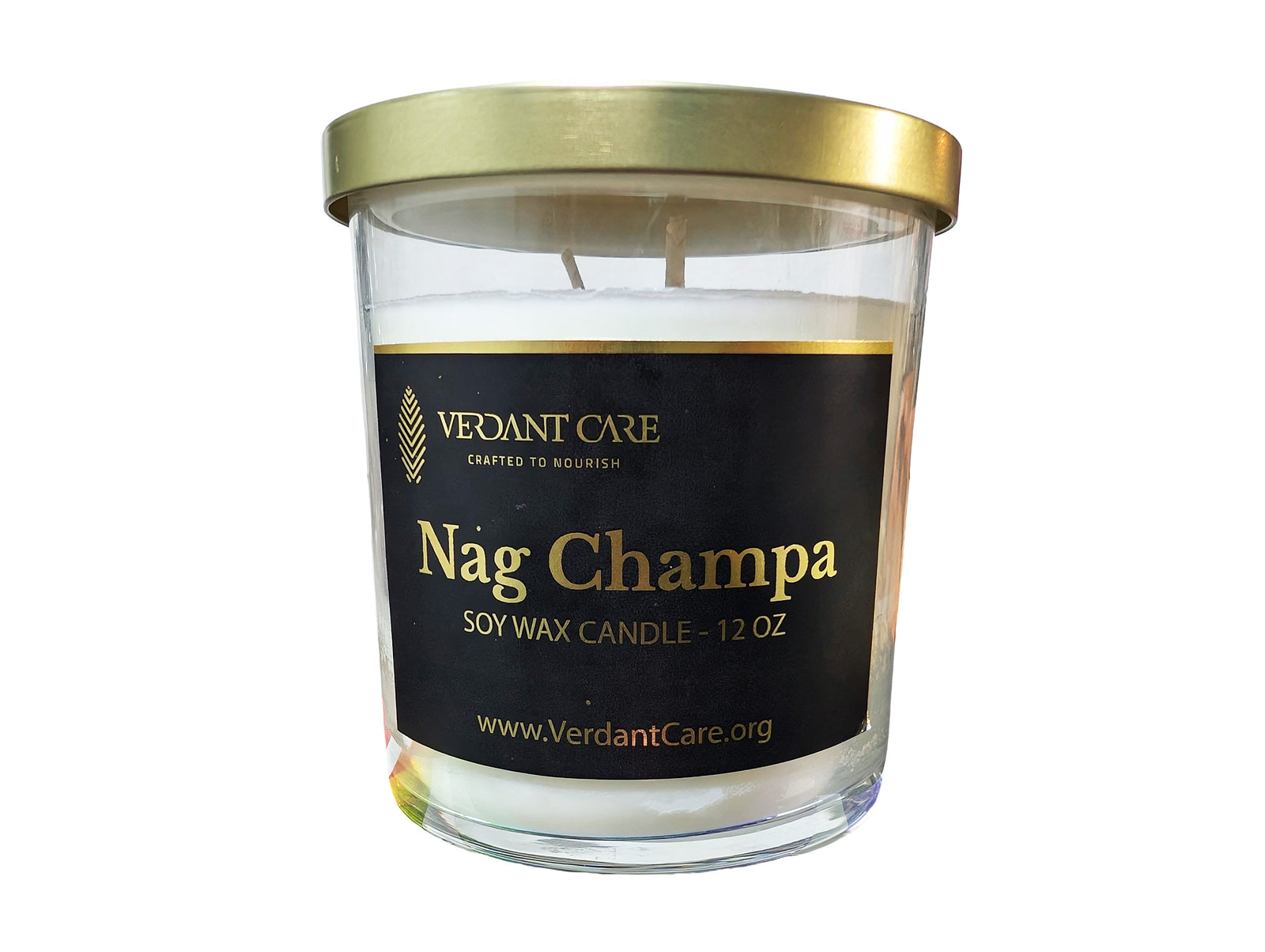 Nag Champa Candle – 12 oz Soy Wax | Sandalwood, Patchouli, Incense, Earthy Floral