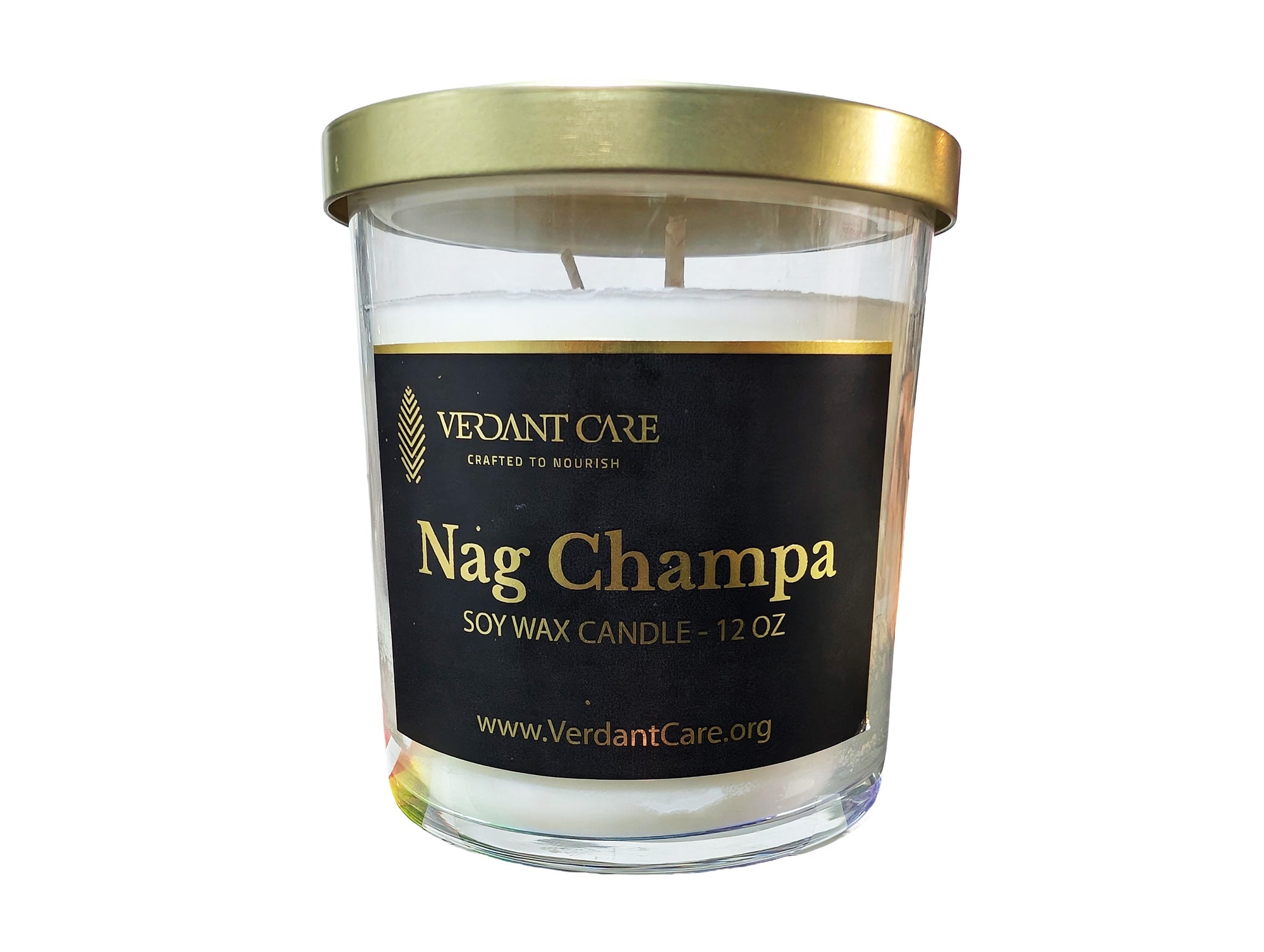 Nag Champa Candle – 12 oz Soy Wax | Sandalwood, Patchouli, Incense, Earthy Floral