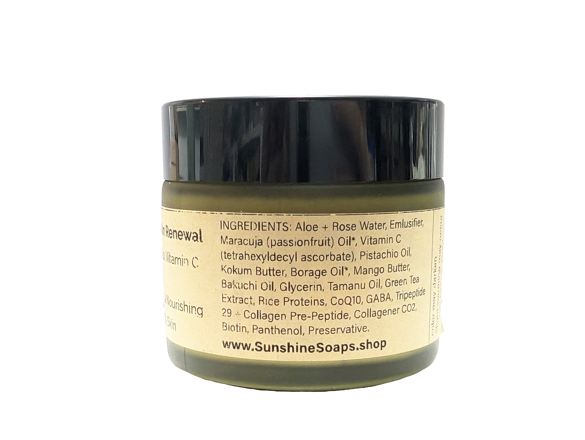 Restore & Rejuvenate Night Cream with Tetrahexyldecyl Ascorbate & CoQ10  - Handmade Natural Cream - 2 OZ