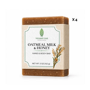 Oatmeal Honey Soap Bar - Non-drying, Long Lasting, Body & Hand, 5 oz | Sunshine & K Handmade Soaps