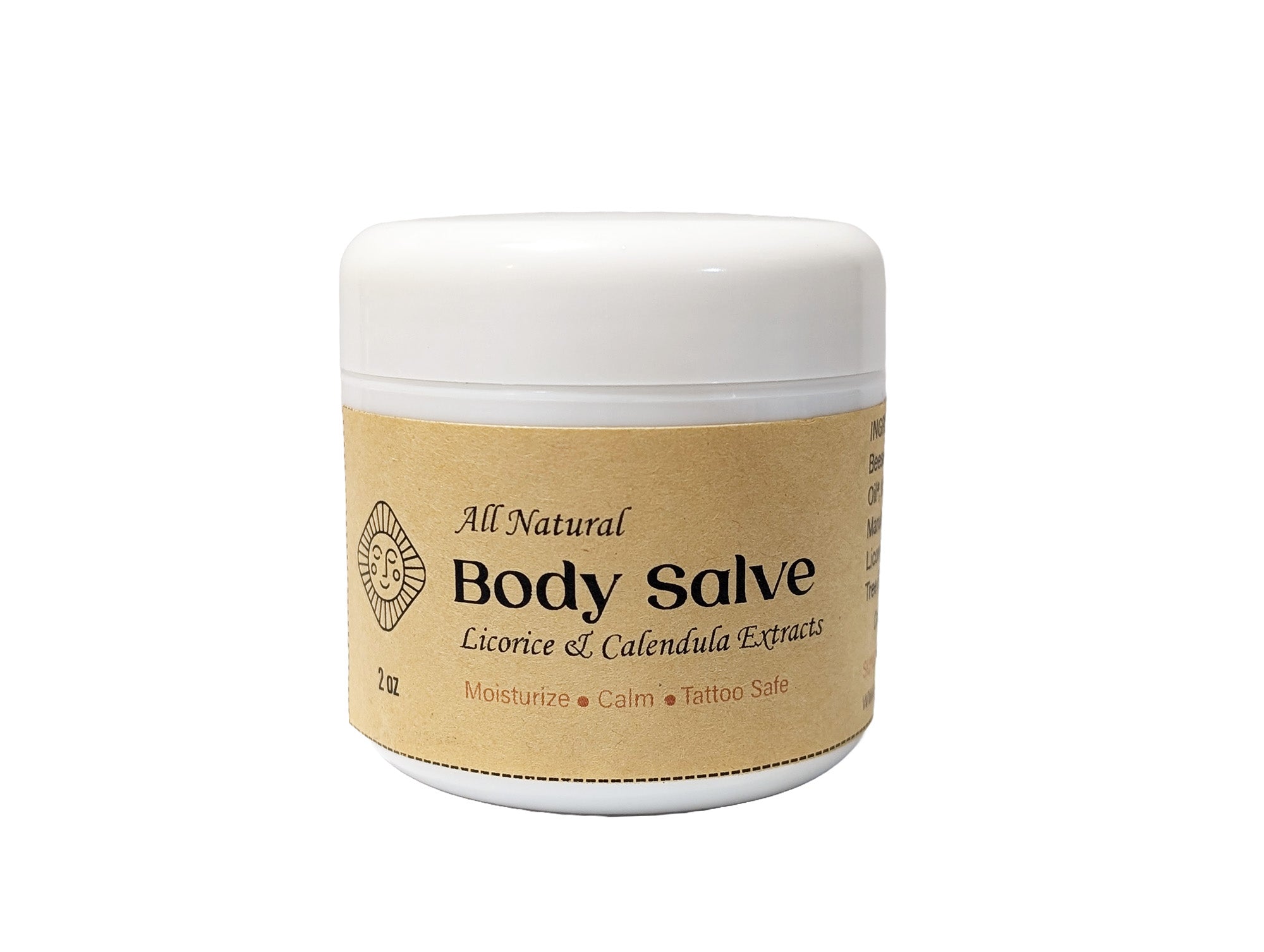 Ultra-Nourishing Body Salve for Dry & Sensitive Skin with Calendula & Licorice Extracts - 2 OZ