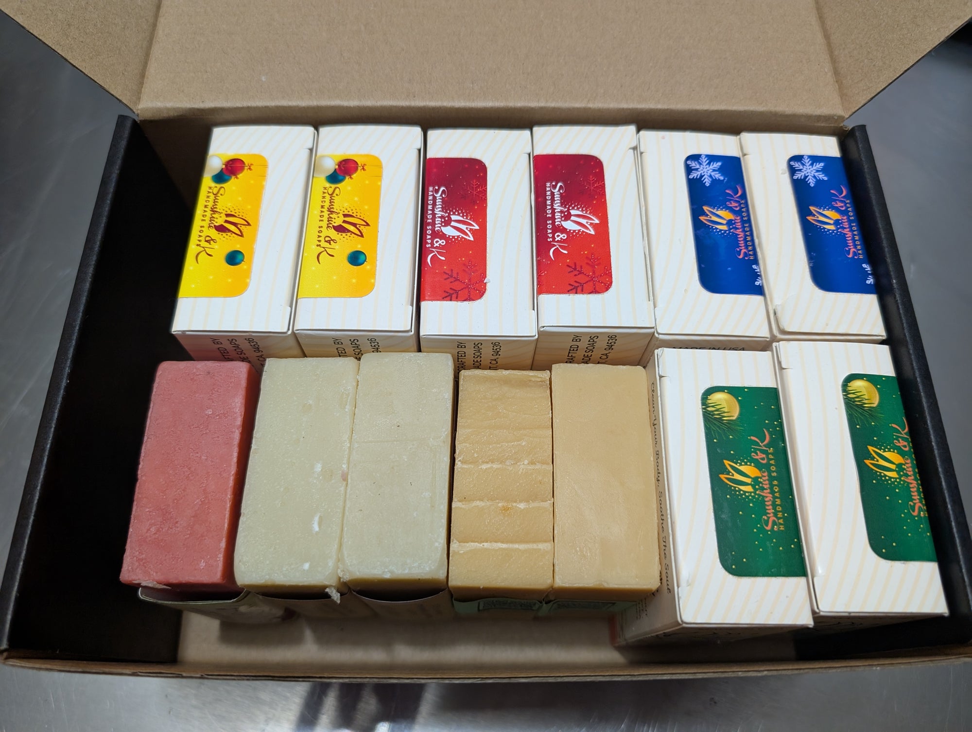 13 Large Soap Bars in One Box |  ~ 65 oz of soaps - Seasonal Clearance