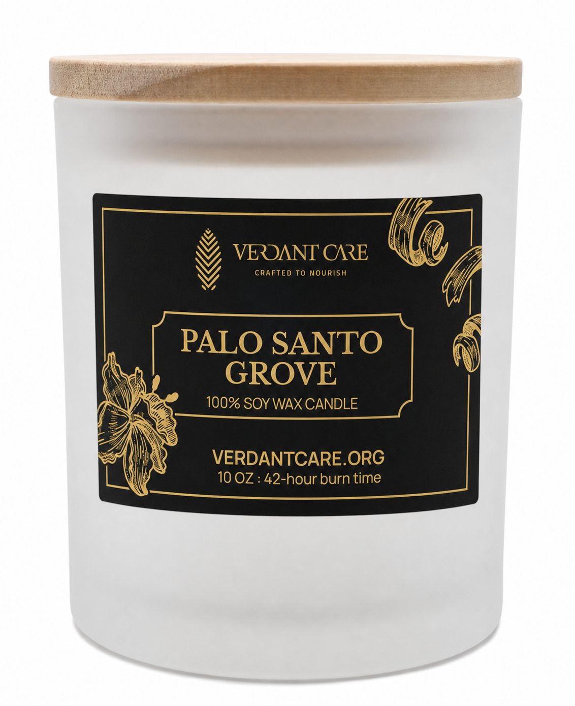 Palo Santo Grove Candle - 10 oz Soy Wax | Bergamot, Incense, Palo Santo, Moss