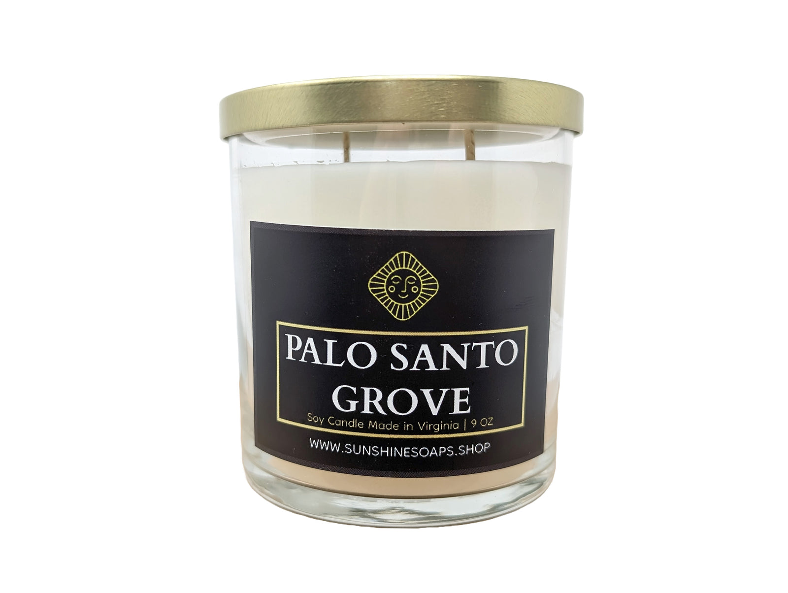 Palo Santo Grove Candle - 12 oz Soy Wax | Bergamot, Incense, Palo Santo, Moss
