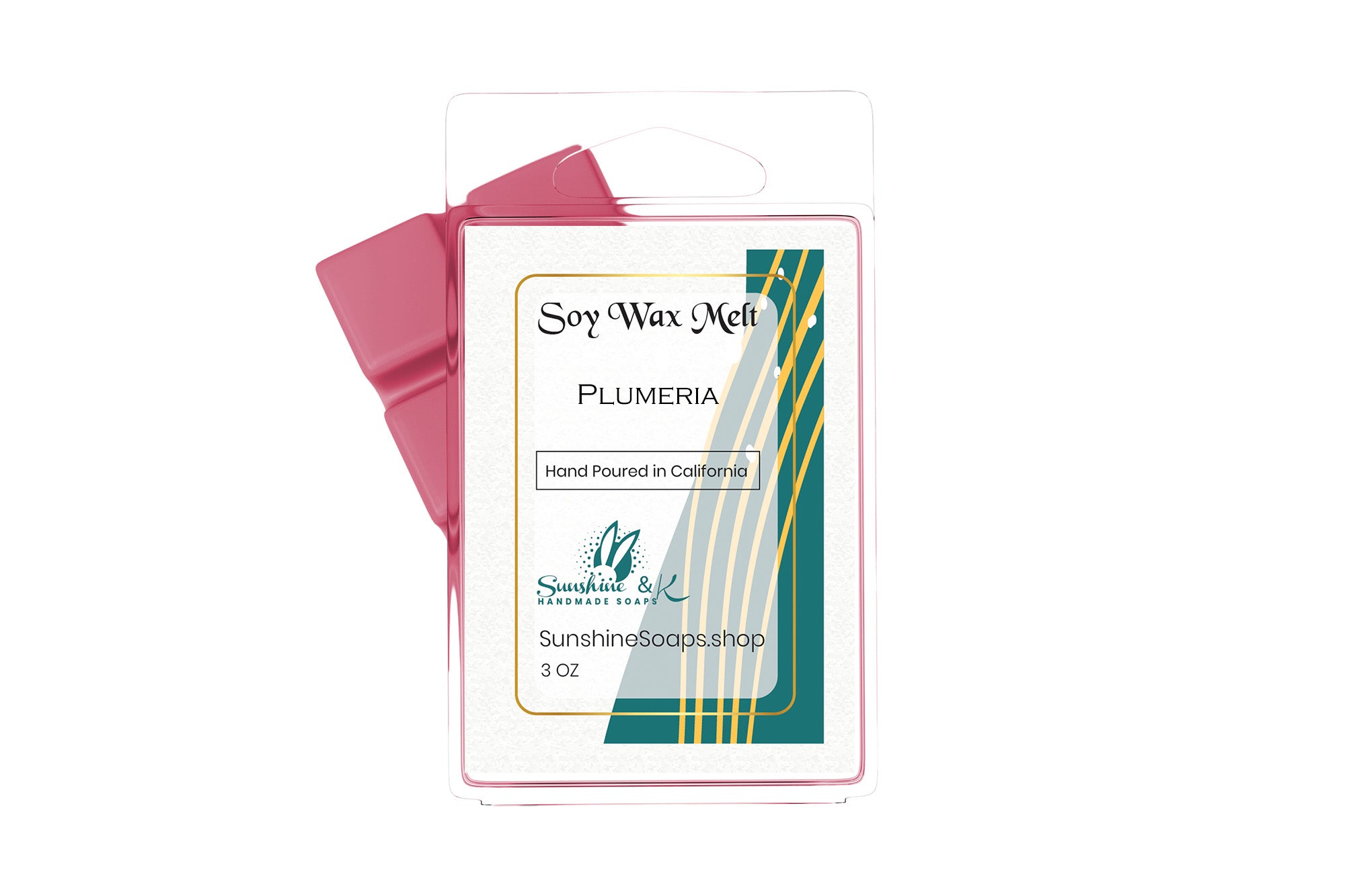 Highly-scented Vegan 100% Soy Wax Melt – American Grown Soy Wax melt – Clamshell – 3 OZ