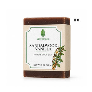 Sandalwood Vanilla Soap Bar - Non-drying, Long Lasting, Body & Hand, 5 oz | Sunshine & K Handmade Soaps