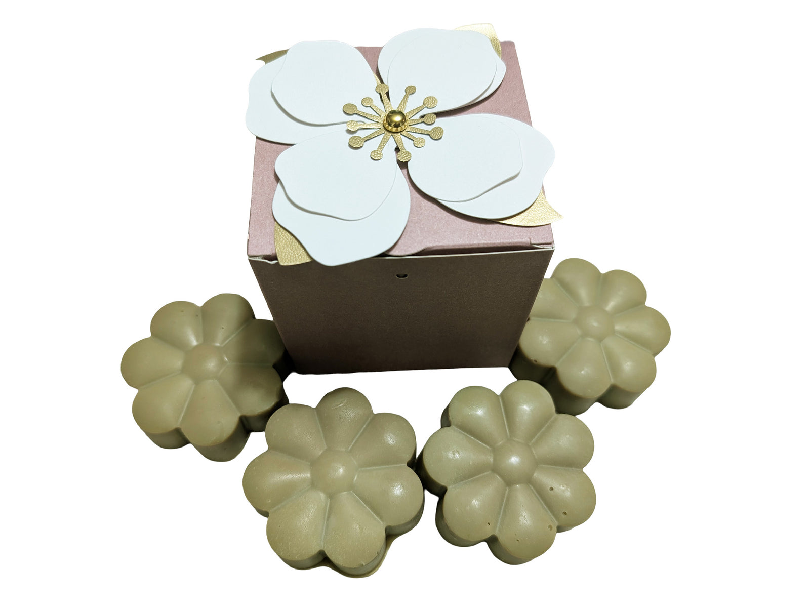 Daisy Soap Gift Box | Set of 4 Handcrafted Soaps (Choose Scent)