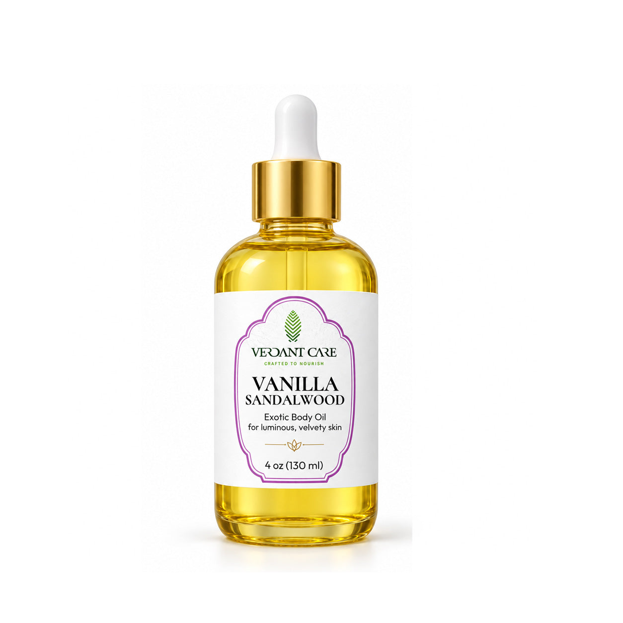Botanical Body Oil | Lightweight Nourishing Oil with Organic Holden Jojoba: Jasmine, Lavender, or Roses Essential Oil - 4 OZ glass dropper