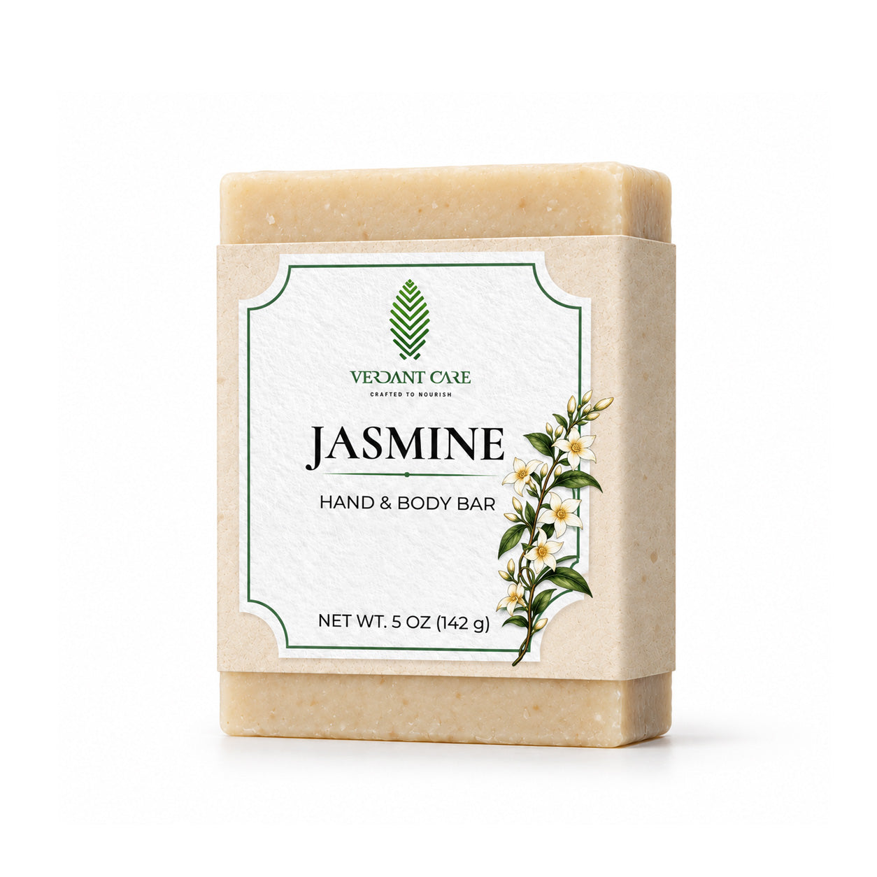 Jasmine Soap Bar - Non-drying, Long Lasting, Body & Hand, 5 oz | Sunshine & K Handmade Soaps