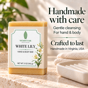 Verdant Care White Lily Handmade Soap Bar, Hand & Body, 5 oz
