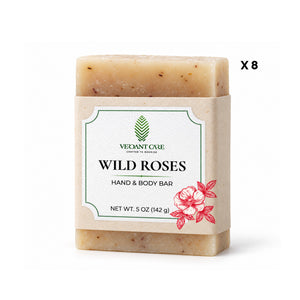 Wild roses Soap Bar - Non-drying, Long Lasting, Body & Hand, 5 oz | Sunshine & K Handmade Soaps