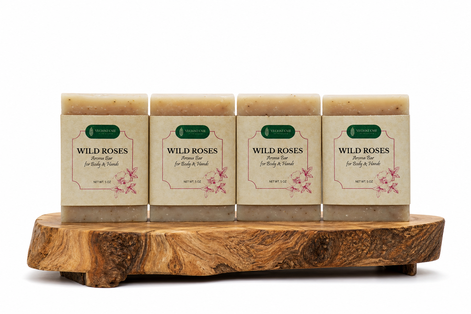 Wild roses Soap Bar - Non-drying, Long Lasting, Body & Hand, 5 oz | Sunshine & K Handmade Soaps